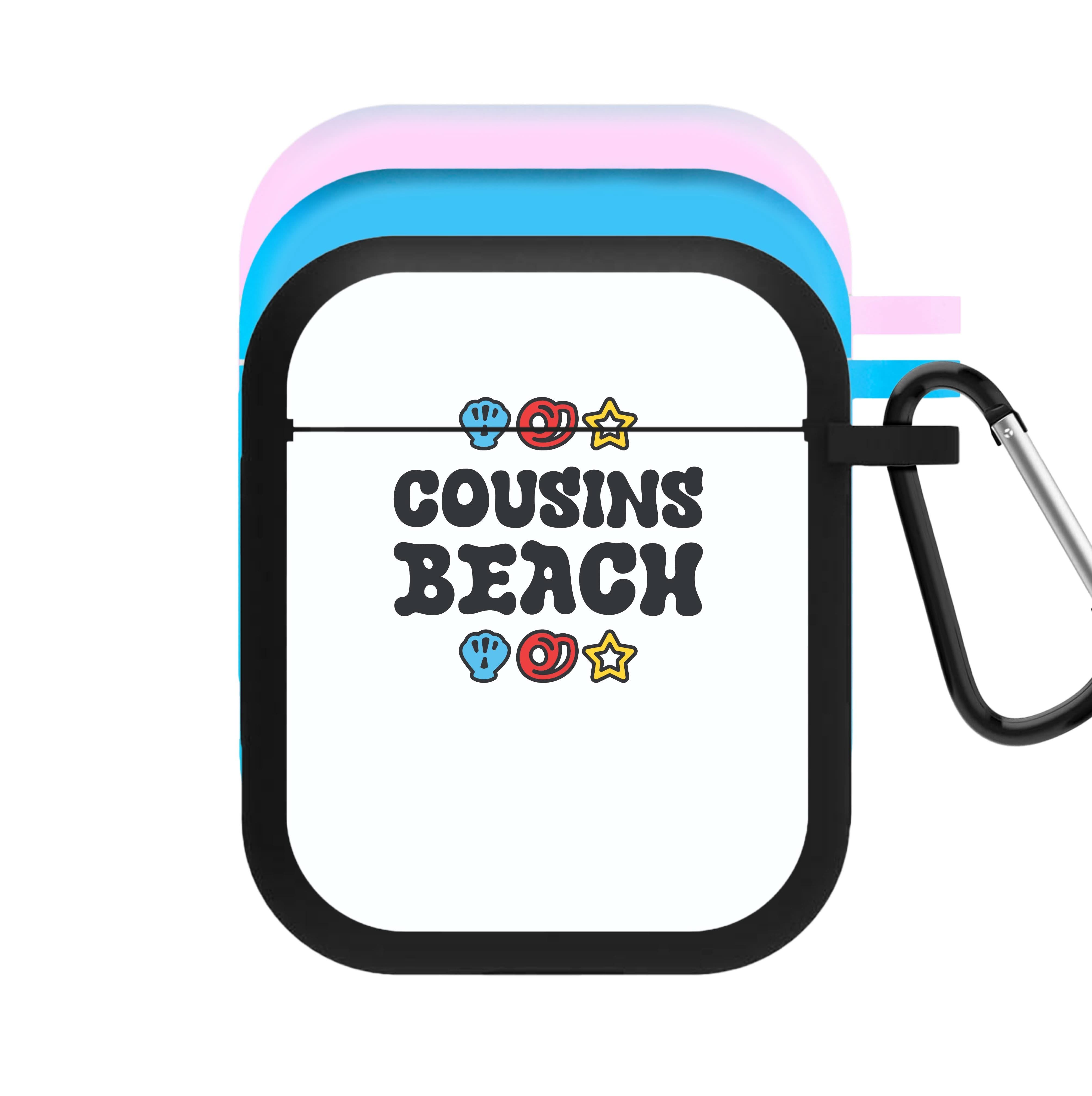 Cartoon Cousins Beach AirPods Case