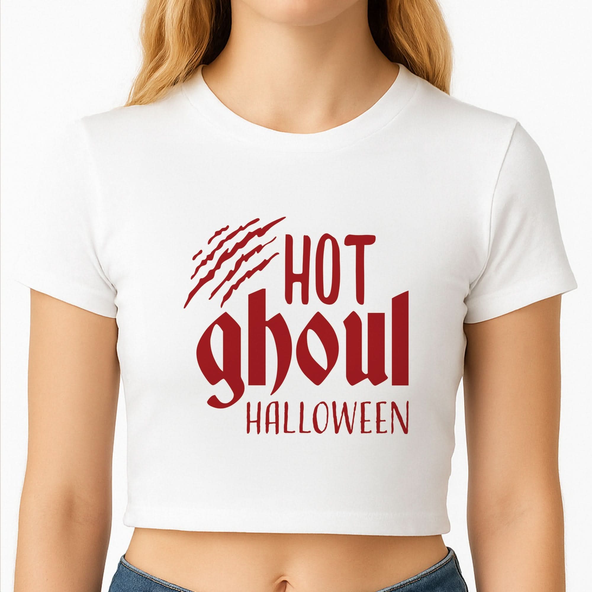 Hot Ghoul Halloween Crop Top