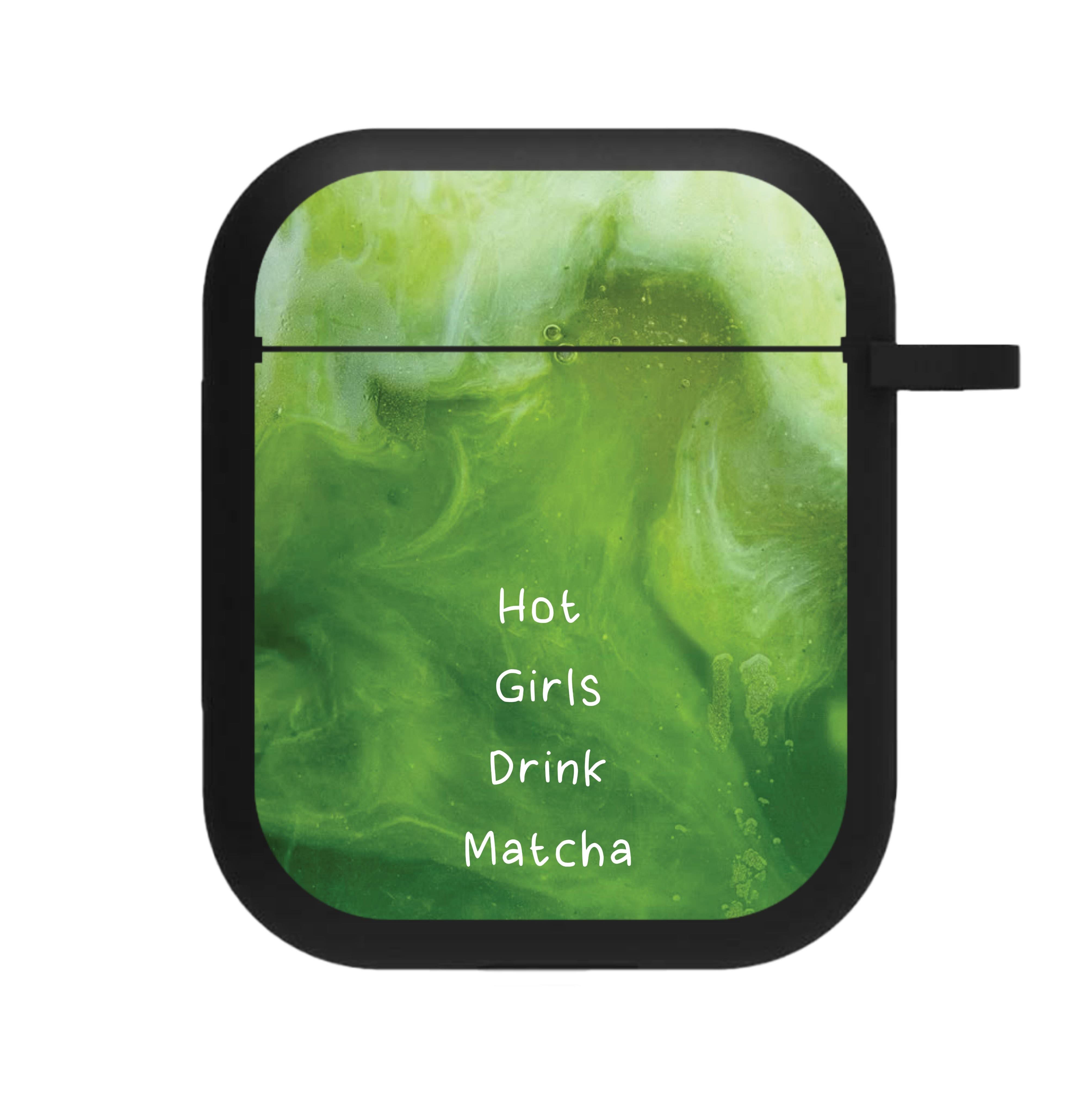 Hot Girls Drink Matcha AirPods Case