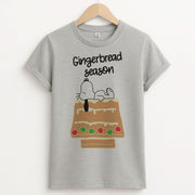 Cartoon Beagle Gingerbread House T-Shirt 2