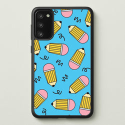 Pencils And Scribbles Pattern Galaxy S20FE Case