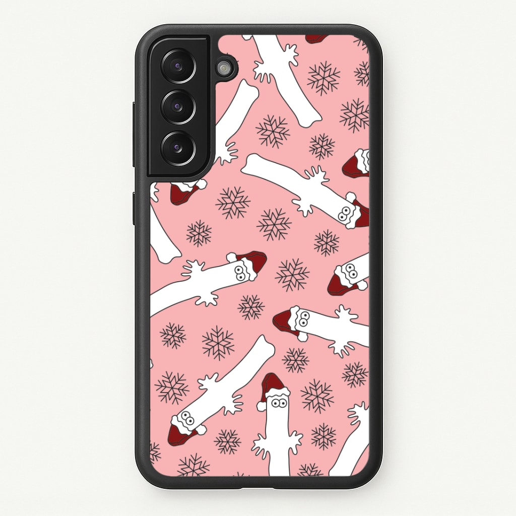 Wiggly Moom Xmas Hat Pattern Galaxy S22 Plus Case