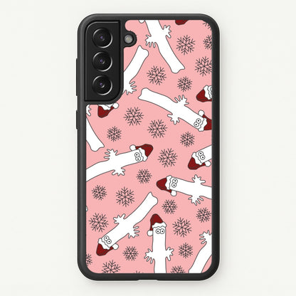 Wiggly Moom Xmas Hat Pattern Galaxy S22 Plus Case