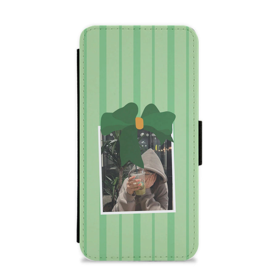 Polaroid Bow Christmas Flip / Wallet Phone Case