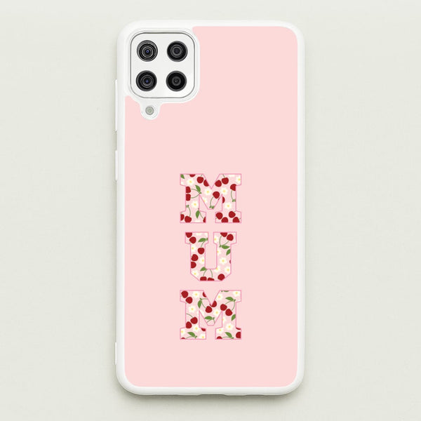 Floral Varsity Mum Galaxy A12 Case