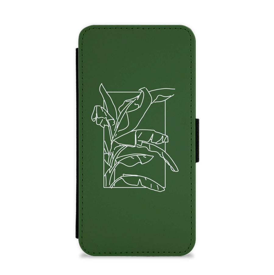Green Leaf - Foliage Flip / Wallet Phone Case
