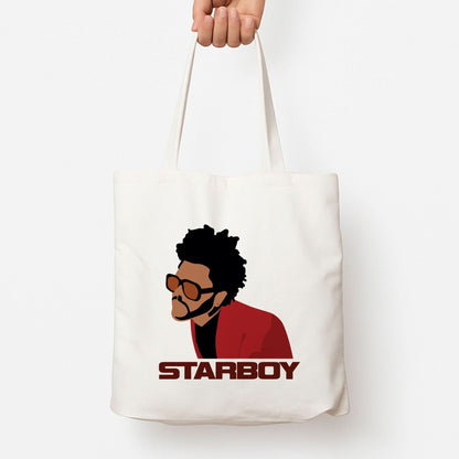 Starboy Singer Title Tote Bag