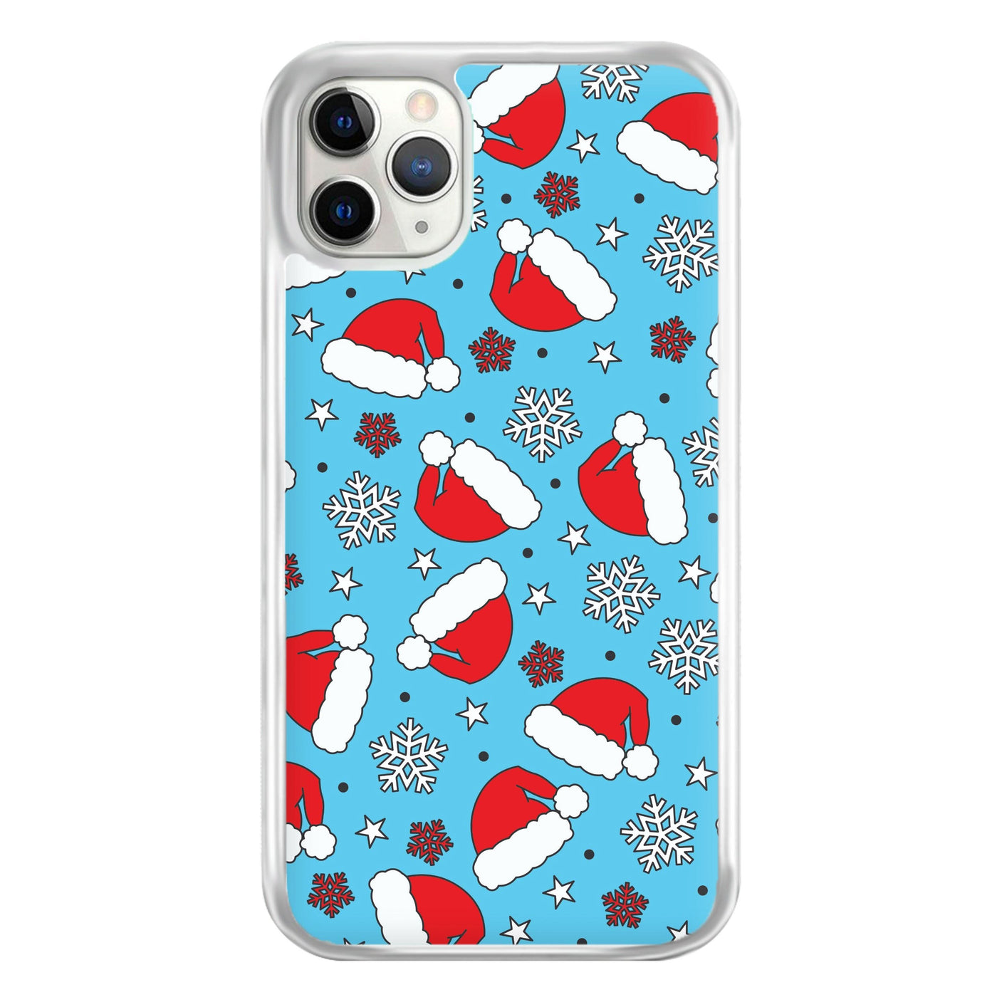 Blue Snow Pattern Phone Case