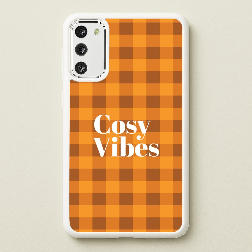 Checkered Cosy Vibes Galaxy A41 Case