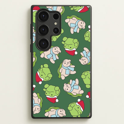 Grumpy Christmas Plushies Pattern Galaxy S25 Ultra Case