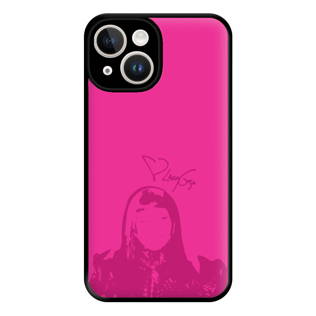 Pink Gaga Silhouette  iPhone 14 Case