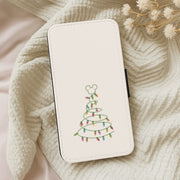 Cartoon Mouse Christmas Tree Lights Flip / Wallet Phone Case 5