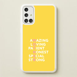 Mother Anagram Galaxy A71 Case