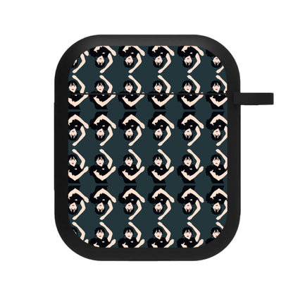 Dancing Pattern Wednesday AirPods Case