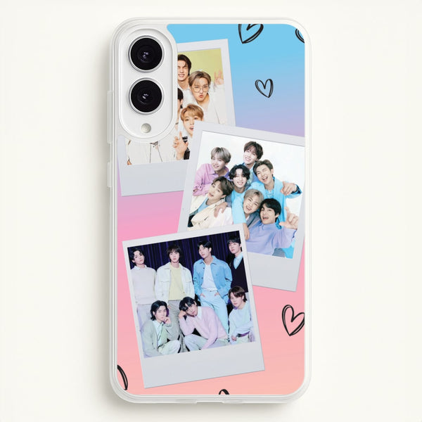 K-Pop Band Polaroid Collage Galaxy S25 Edge Case