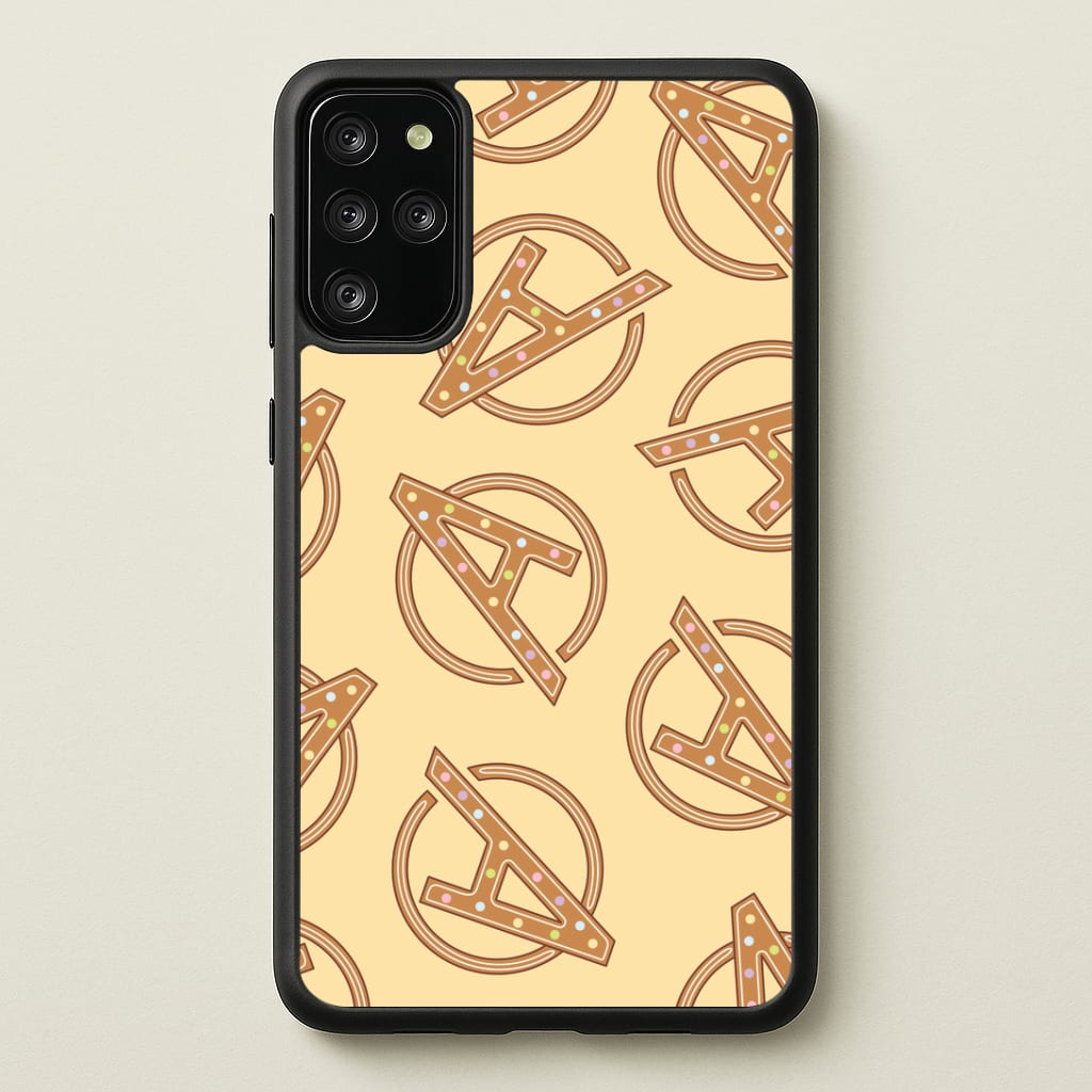 Superhero Team Gingerbread Pattern Galaxy S20 Plus Case
