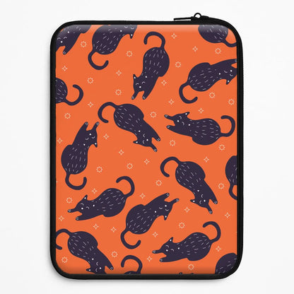 Black Cats And Stars Pattern Universal Laptop Sleeve