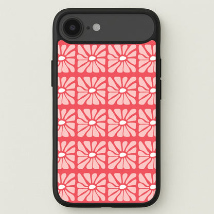 Square Abstract Flowers Pink iPhone 17 Air Case
