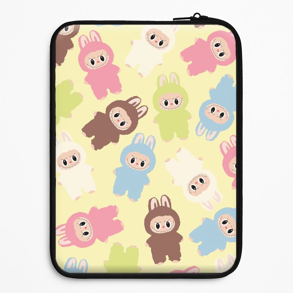 Colourful Little Monsters Pattern Laptop Sleeve
