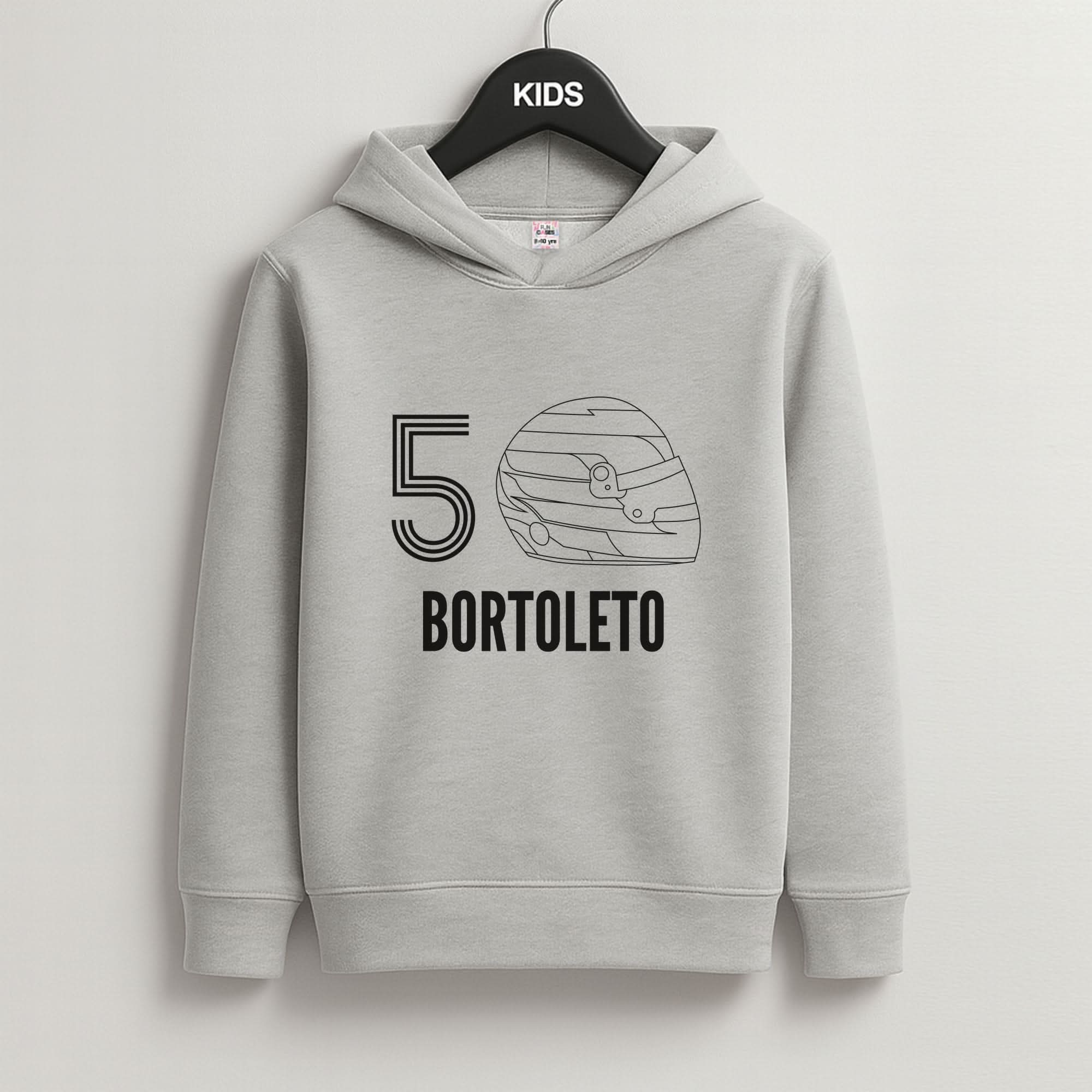 Bortoleto Helmet 2026 Grey Kids Hoodie