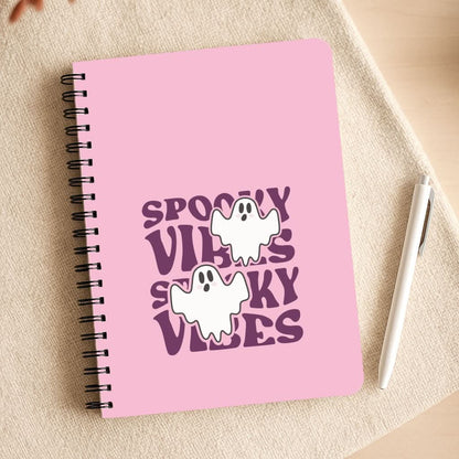 Spooky Vibes Pink Notepad