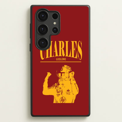 Charles Red And Gold Galaxy S25 Ultra Case