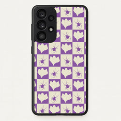 Spiders And Ghosts Checkered Pattern I Galaxy A33 Case