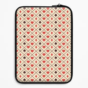 Zig-Zag Card Suits Pattern Laptop Sleeve 1