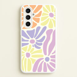 Pastel Abstract Flowers Galaxy A16 Case