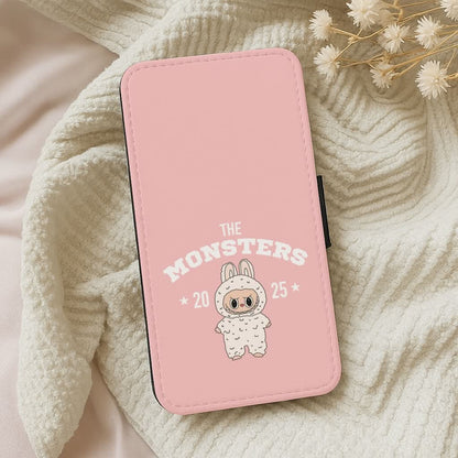 Cute Monster 2025 Pink Leather Phone Case