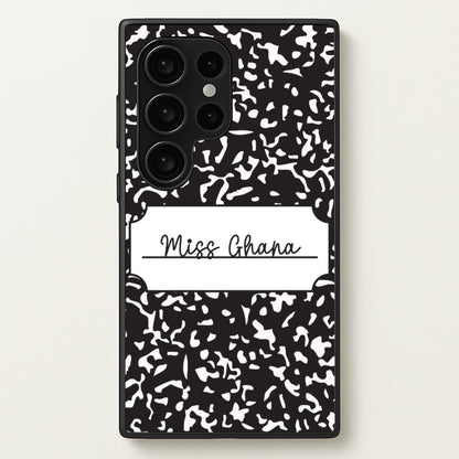 Personalised School Notebook Galaxy S24 Ultra Case