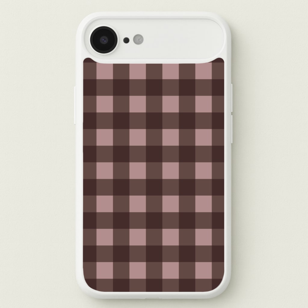 Chocolate Gingham iPhone 17 Air Case