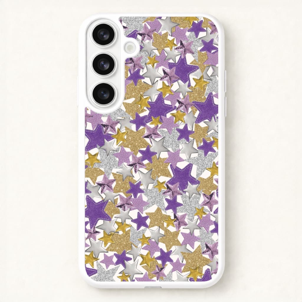 Mauve Stars Collage  Galaxy S26 Case