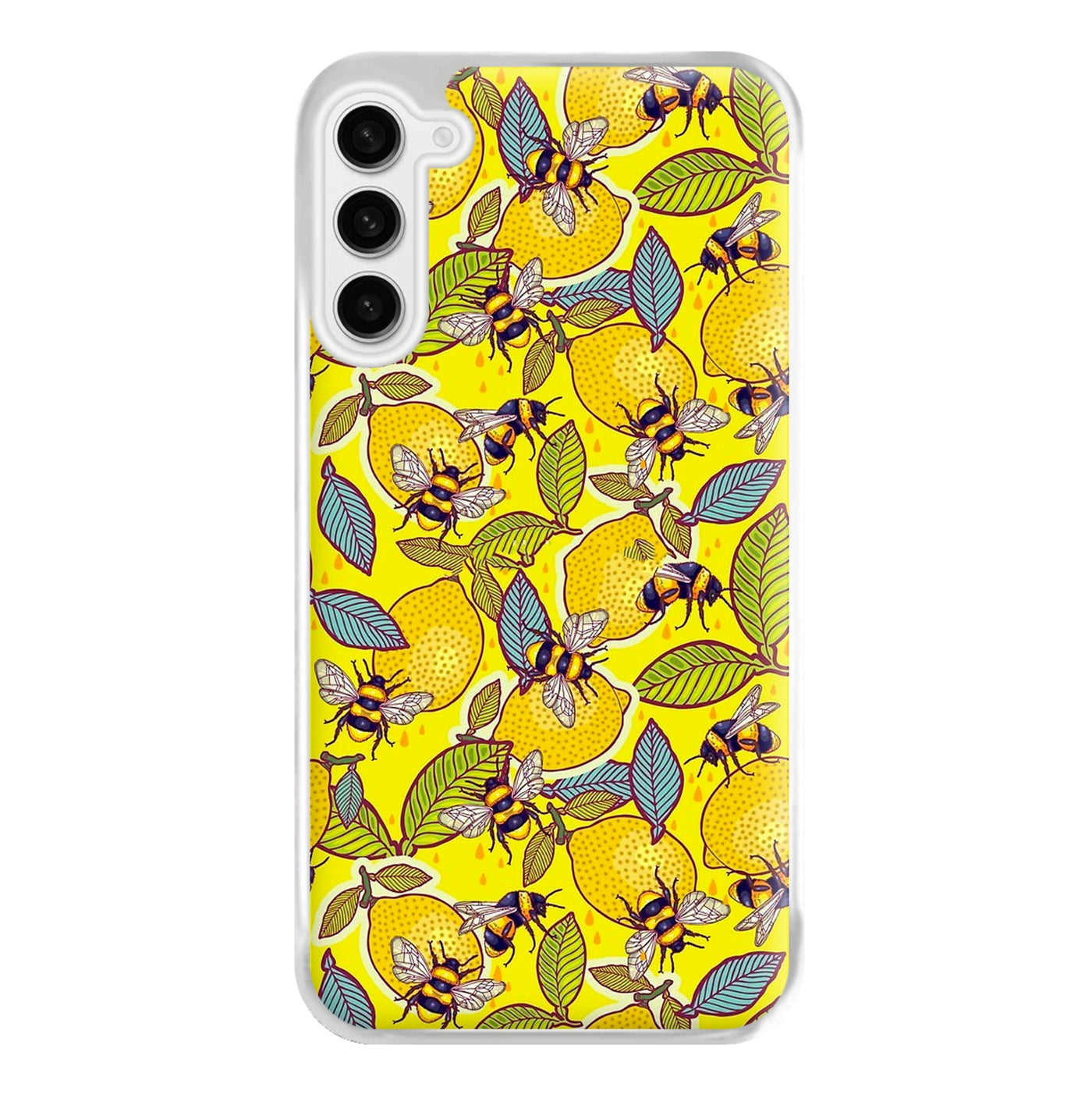 Yellow Lemon and Bee Phone Case