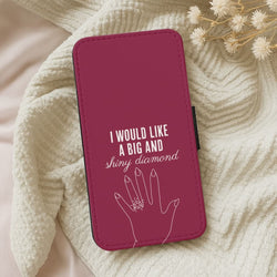 Shiny Diamond Leather Phone Case