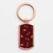 VHS & Ghostface Pattern Luxury Keyring 4