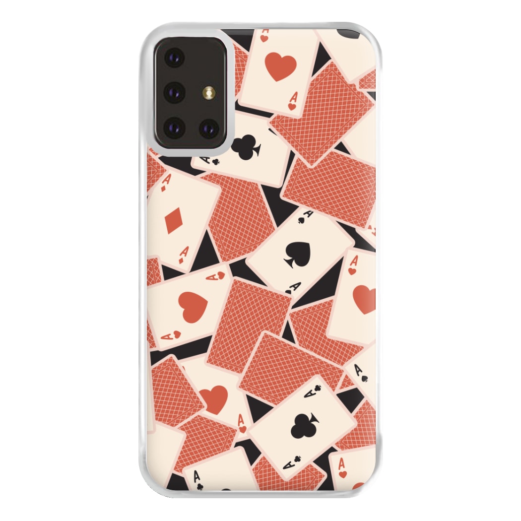Playing Cards Collage Pattern Galaxy A71 Case