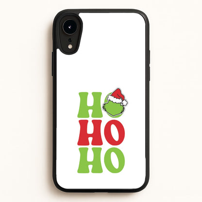 Green Ho Ho Ho iPhone XR Case