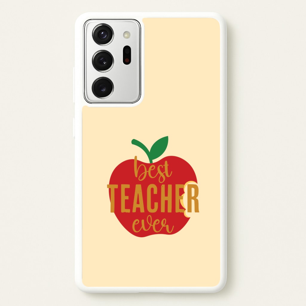 Apple Best Teacher Ever Galaxy Note 20 Ultra Case