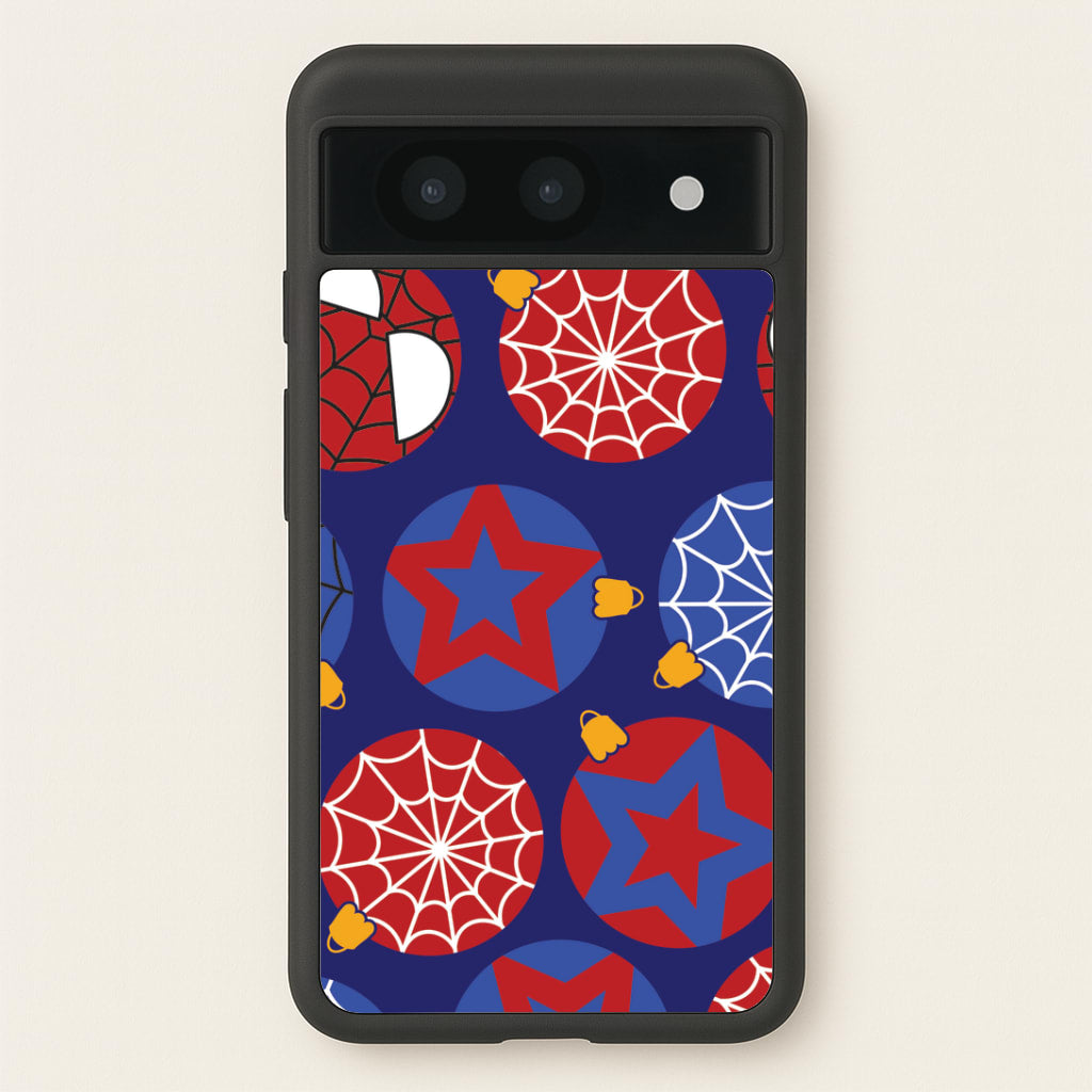 Spider Hero Baubles Pattern Google Pixel 8a Case