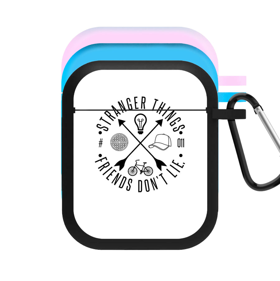 Friends Don't Lie - White Stranger Things AirPods Case