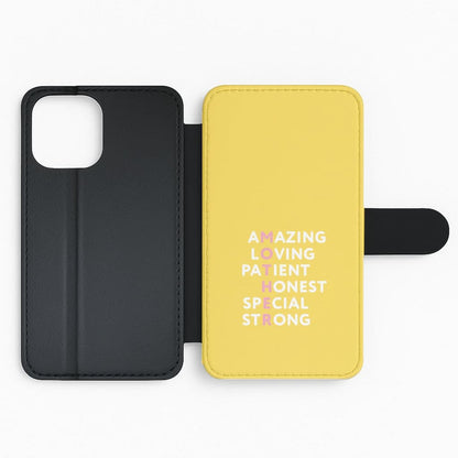 Mother Anagram Flip Phone Case