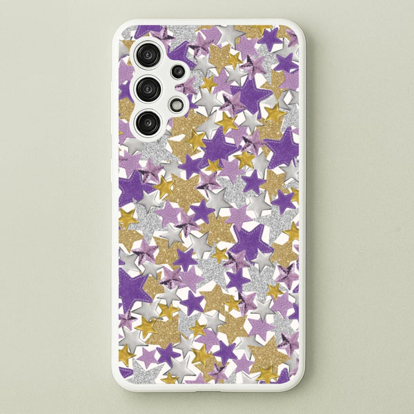 Mauve Stars Collage  Galaxy A13 Case