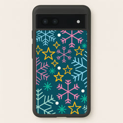 Colourful Christmas Symbols Pattern Google Pixel 7a Case