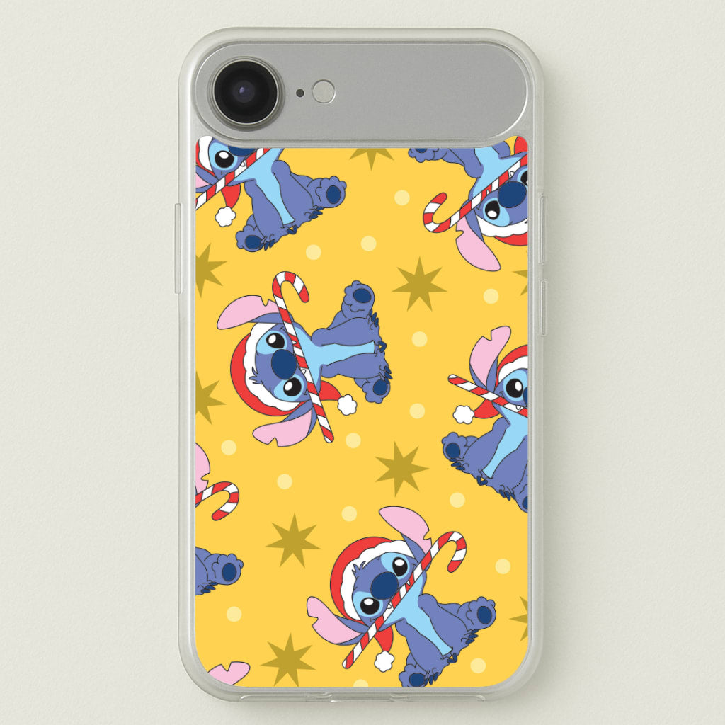 Cute Blue Alien Candycane Christmas Pattern iPhone 17 Air Case