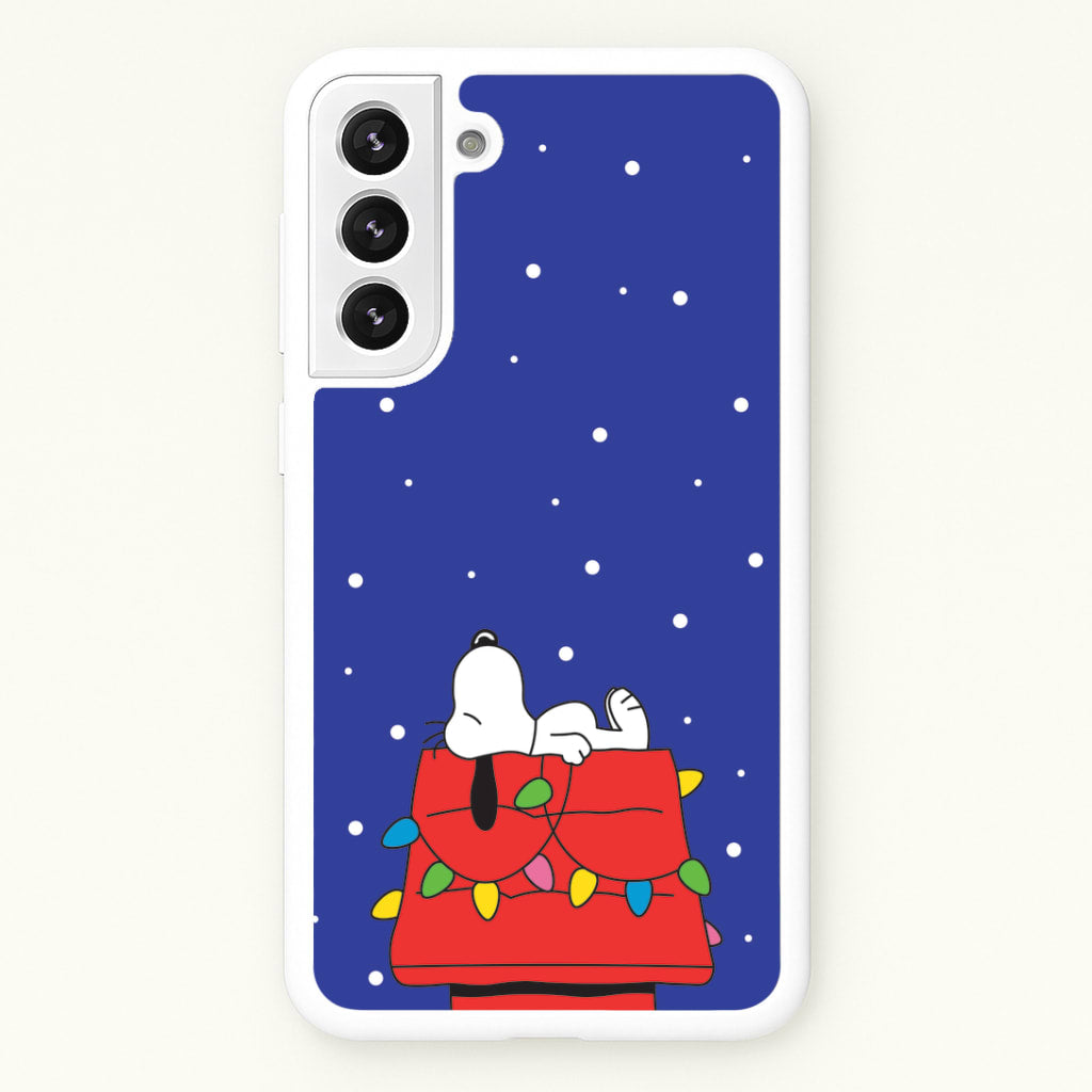 Cartoon Beagle Fairylights Galaxy S21FE Case
