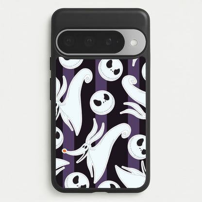 Skeleton Dog And Face Pattern Google Pixel 10 Pro XL Case