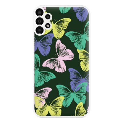 Colourful Butterfly Stamps Pattern Galaxy A13 Case
