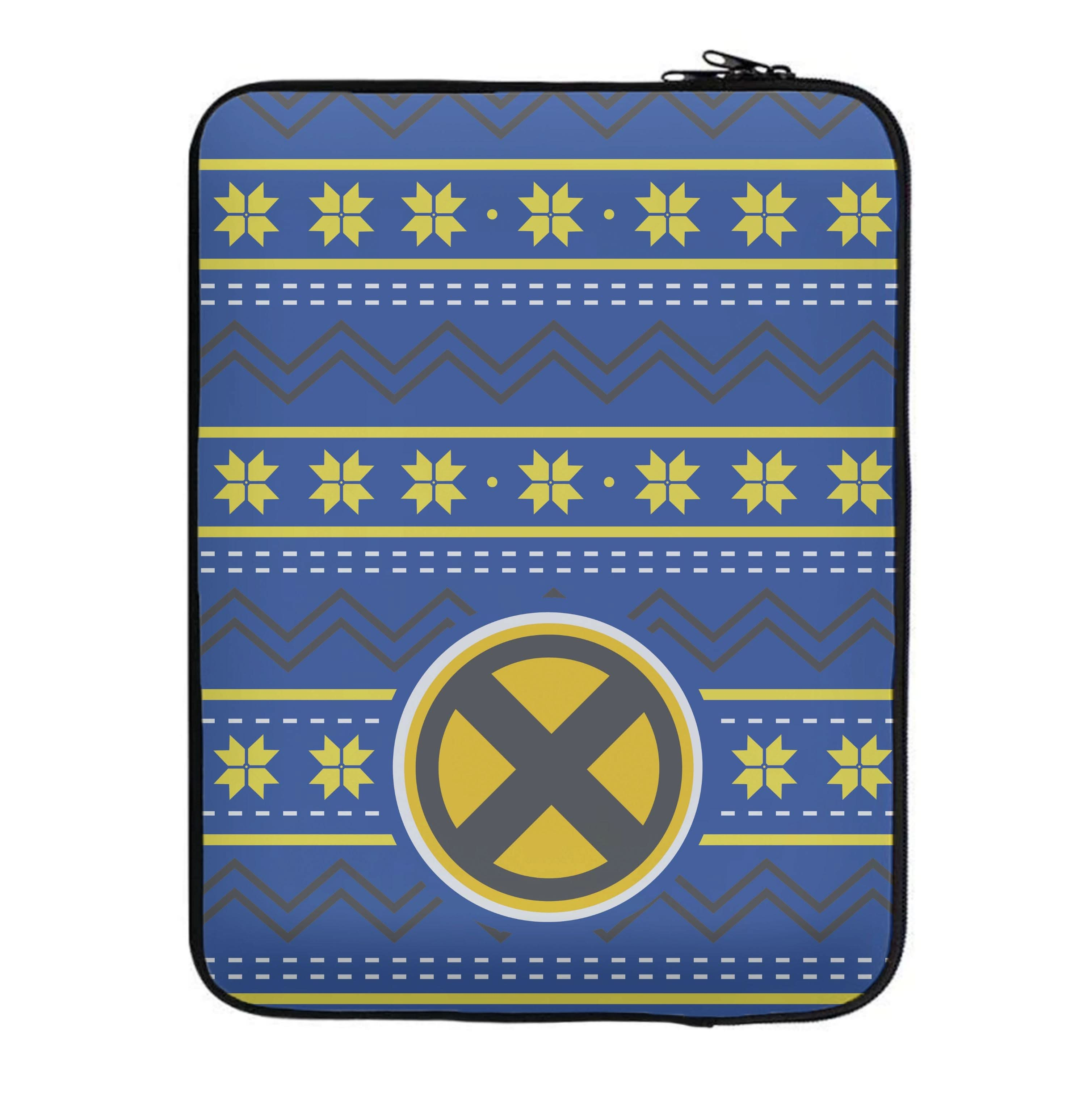 X Christmas Pattern Laptop Sleeve