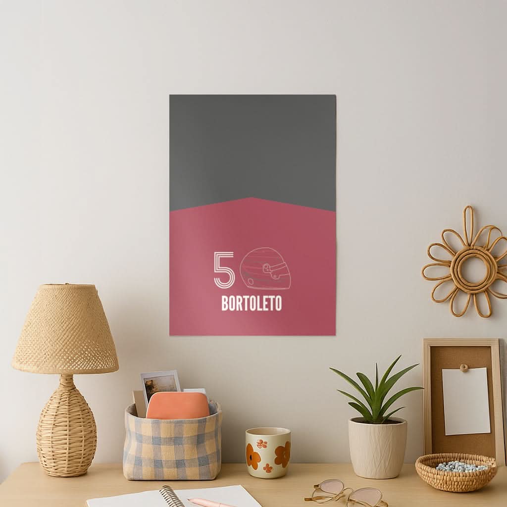 Bortoleto Helmet 2026 Art Print